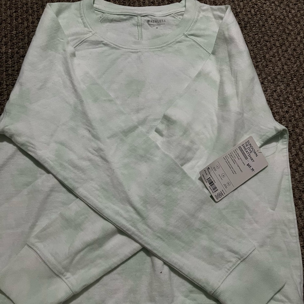 Aerie Sundown Tie-Dye Sweatshirt in Mint